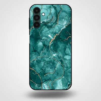 Immagine prodotto di Smartphonica Custodia per Samsung Galaxy A04s con stampa in marmo - Custodia posteriore in TPU con design in marmo - Verde Oro