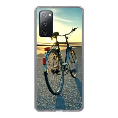 Produktbild von MuchoWow® Handyhülle Schutzhülle Hülle für Samsung Galaxy S20 FE Nordsee - Fahrrad - Sonnenuntergang Silikon Softcase Handy Hülle - Abdeckung