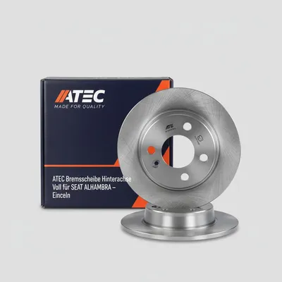 Produktbild von ATEC Bremsscheibe Hinterachse Voll 268mm für VW Sharan Seat Alhambra Ford Galaxy