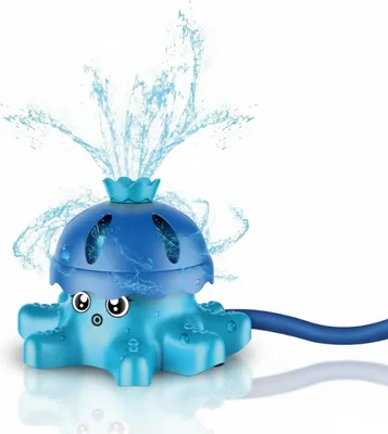 Produktbild von Oktopus Wassersprinkler für Kinder - Spritziger Wasserspaß mit drehenden Fontänen für erfrischende Abkühlung im Garten