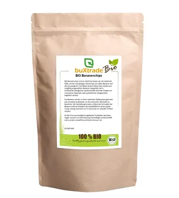 Produktbild von Bananenchips 1 kg | gesüßt | Trockenfrucht | Banane |