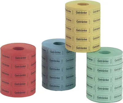 Produktbild von Getränkemarken 5x1000 Stück farblich sortiert Packung mit 8 Stück