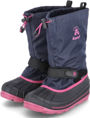 Produktbild von Kamik Mädchen Waterbug8g Winterstiefel, Blau (Navy/Rose-Marine/Rose Nro), 36 EU