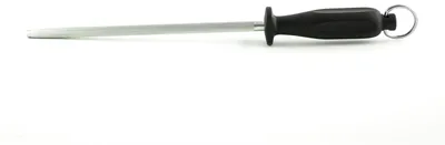 Produktbild von Giesser Messer Abziehstahl Wetzstahl Messerschärfer Form rund - 25 cm Schwarz