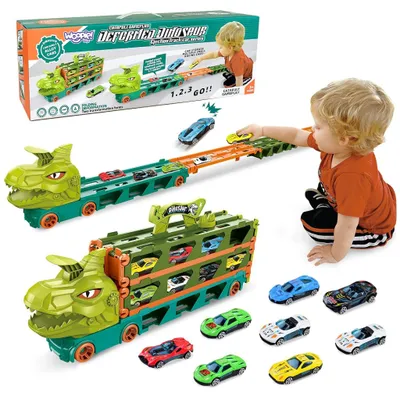 Produktbild von Woopie Spielzeug-LKW-Dinosaurierschiene 2,1 m für Autos