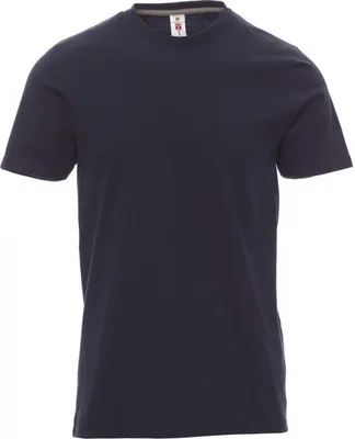 Produktbild von PAYPER T-Shirt SUNRISE – Kurzarm Herren-Shirt aus Baumwolle mit Rundhalsausschnitt, seitlichen Nähten und angenehmer Passform marineblau M