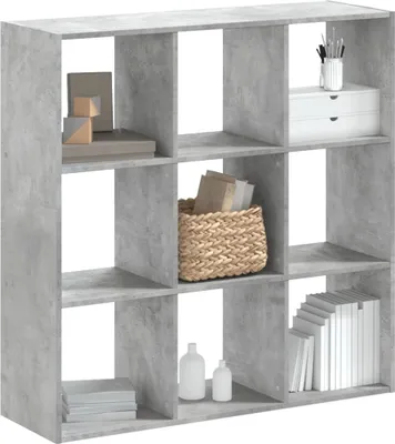 Produktbild von Möbel Bücherregal Betongrau 102x32x102 cm Holzwerkstoff - Bücherregale 852819
