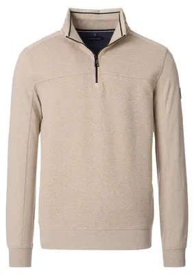 Produktbild von CASAMODA Herren Sweatshirt Troyer Zipper Regular-Fit Beige 6XL