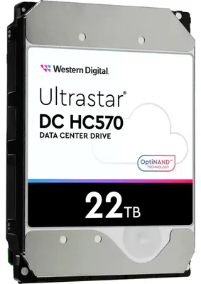 Produktbild von WD Ultrastar DC HC570 22TB, Festplatte, (SATA 6 Gb/s, 3,5", SE)