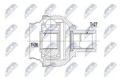 Produktbild von NTY Gelenksatz Antriebswelle Vorne Rechts passend für MERCEDES-BENZ B-Klasse (W246, W242) NPW-ME-083