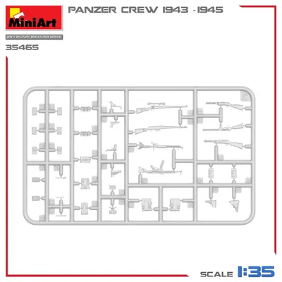 Productafbeelding van MiniArt 1:35 Panzerbemanning (1943-1945) - Plastic modelbouwset