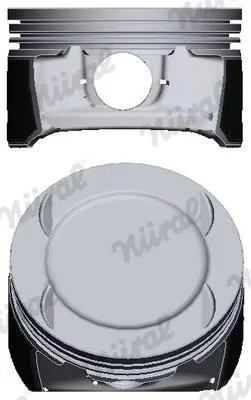 Produktbild von NÜRAL 87-429500-00 Kolben für OPEL Corsa D Schrägheck (S07) Corsa C Schrägheck (X01) Meriva A (X03) Astra H Caravan (A04) Astra H Schrägheck (A04)