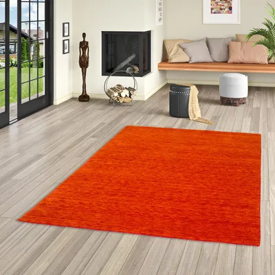 Produktbild von Natur Teppich Gabbeh Maya Terrakotta, Größe:200x200 cm