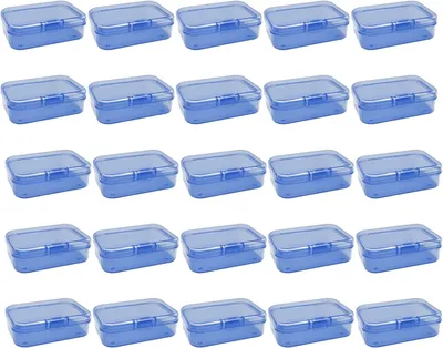 Produktbild von Aufbewahrungsboxen 30 Stück, transparent, 6.5 x 4.5 x 2 cm, für Perlen