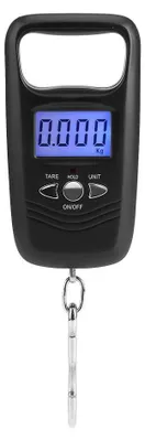 Image de Pèse-bagage numérique - Jusqu'à 50 kg - Écran LCD rétroéclairé - Noir