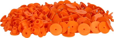 Immagine prodotto di 100pcs ispessito orecchio pecora marcatore identificazione carta gestione étiquette d'oreille Orange Sans Mot