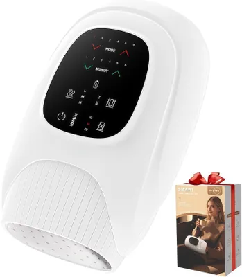 Image de Appareil de massage manuel avec trois niveaux de chauffage, six modes et vibration, soulage l'arthrite et le syndrome du canal carpien – un cadeau bien pensé pour les parents.