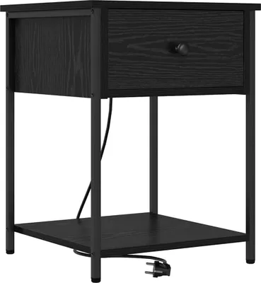 Obrázok produktu pre Nočný stolík Čierny dub 42 x 41 x 56 cm Kompozitné drevo
