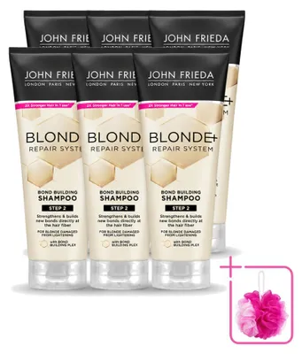 Obrázok produktu pre 6 x Šampón John Frieda Blonde+ Repair, ktorý posilňuje vlasy – 250 ml – Balenie s 6 kusmi