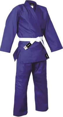 Produktbild von Judo Kimono ENERO – Judogi Kinder 120 cm – Blau – inkl. Gürtel – Baumwolle