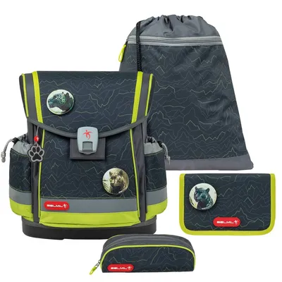 Produktbild von Belmil Schulranzen Set "Mountain Lime" 1.Klasse für Jungen Einschulung Grundschule CLASSY PLUS 2024