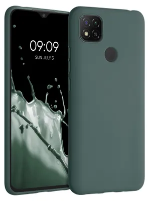 Produktbild von kwmobile Handyhülle für Xiaomi Redmi 9C Hülle - TPU Case - Kabelloses Laden - Schutzhülle Cover in Blaugrün