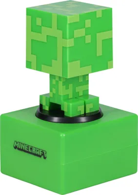 Immagine prodotto di Zegar Alarmowy Ikona Creeper z Minecraft - Nocne Światło i Funkcja Drzemki