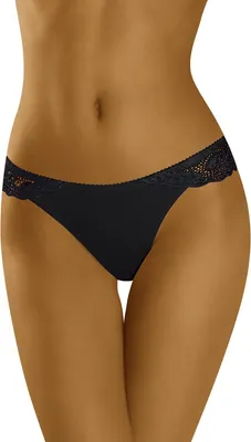 Image de Wol-Bar String Noir Culotte M String