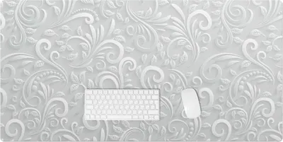 Produktbild von Elegantes Blattornament – Schreibtischunterlage – Rutschfeste Tischunterlage – Schreibtischmatte für Büro & Zuhause – Schreibunterlage – Mauspad – Tischmatte – 120 x 60 cm
