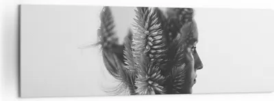 Produktbild von Bild auf Leinwand - Leinwandbild - Frau Abstraktion - 160x50cm - Wand Bild - Wanddeko - Wandbilder - Leinwanddruck - Bilder - Kunstdruck - Wanddekoration - Leinwand bilder - Wandkunst - AB160x50-3799