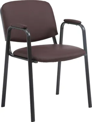 Obrázek produktu pro Návštěvnická židle Ken PRO z umělé kůže černá