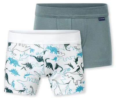 Productafbeelding van Schiesser jongens, 2-pack shorts - fijne ribstof