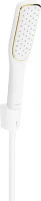 Produktbild von Mexen R-49 Kopfbrausegarnitur mit Regenbrause und Thermostatmischer, Weiß/Gold - 785495052-25