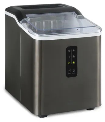 Produktbild von Klarstein Eiswürfelmaschine für Zuhause Camping Gastro, Schnelle Mini Eiswürfelmaschine Klein, Profi Eismaschine für Große Kleine Klare Eiswürfel, Selbstreinigend mit 1,5L Eiswürfelbehälter, 12kg/24h