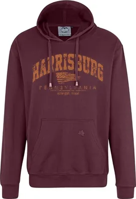 Produktbild von Übergrößen Kapuzen-Sweatshirt AHORN SPORTSWEAR Harrisburg orange Maroon Red 8XL