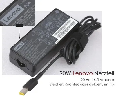 Produktbild von 90W Lenovo Netzteil 45N0245 Thinkpad T440S T440P T450 T450S T460 T460S T470 T470P T490 T490S T540P T550 T560 T570 T590 L440 L450 L540 E431 E450 N64