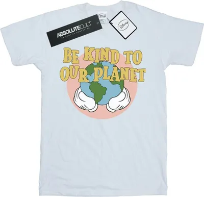 Produktbild von Disney - "Be Kind To Our Planet" T-Shirt für Damen BI36889 (XXL) (Weiß)