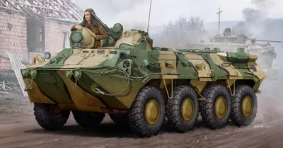 Immagine prodotto di Trumpeter BTR-80 APC russo in scala 1:35, 01594