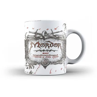Produktbild von Der Herr der Ringe Keramiktasse – Mordor Karte – ca. 315 ml