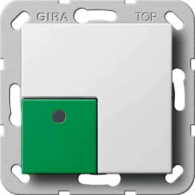 Image de GIRA Bouton-poussoir d'arrêt Système 55 Re blanc 291103 (291103)