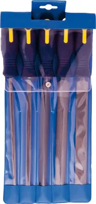 Produktbild von BLU-DAN Chrominox-Werkstatt-Feilensatz 5-teilig Hieb 2/200 mm