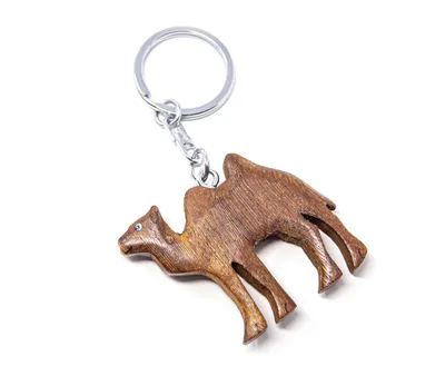 Produktbild von Schlüsselanhänger aus Holz - Kamel