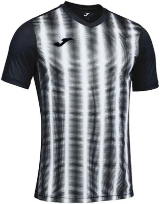 Image de T-shirt à manches courtes Joma Inter II, blanc, noir, taille S pour homme, blanc, noir, taille S