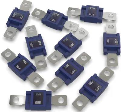 Produktbild von 10x AUPROTEC Mega Hochstromsicherung 200A Schraubsicherung blau