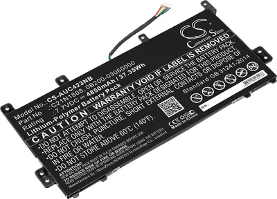 Produktbild von TECHTEK Laptop Akkus Kompatibel mit [Asus] C423, C423NA, C423NA-0031AN4200, C423NA-1A, C423NA-BV0001, C423NA-BV0017, C423NA-BV0028, C423NA-BV0044, C4