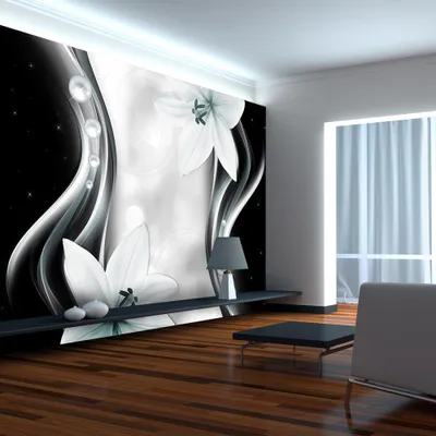 Zdjęcie produktu dla Fototapeta samoprzylepna kwiaty lilie 392x280 cm tapeta fototapeta dekoracja ścienna salon - abstrakcja b-A-0246-a-c