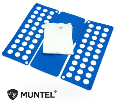 Productafbeelding van Muntel® Kleding Vouwplank - Kledingvouwer - Opvouwplank - Vouwhulp - Blauw, AI-gegenereerde afbeelding