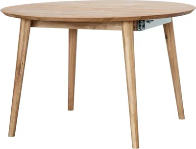 Produktbild von Esstisch Massivholztisch massiv Wildeiche geölt 120 x 120 cm rund - MATTI - Die Möbelfundgrube