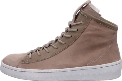 A single high-top sneaker shown from the side against a white background.
