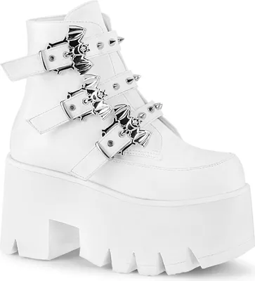 Produktbild von ASHES-55 Damen Booties von DemoniaCult, Weiß  , EU 38, US 8
